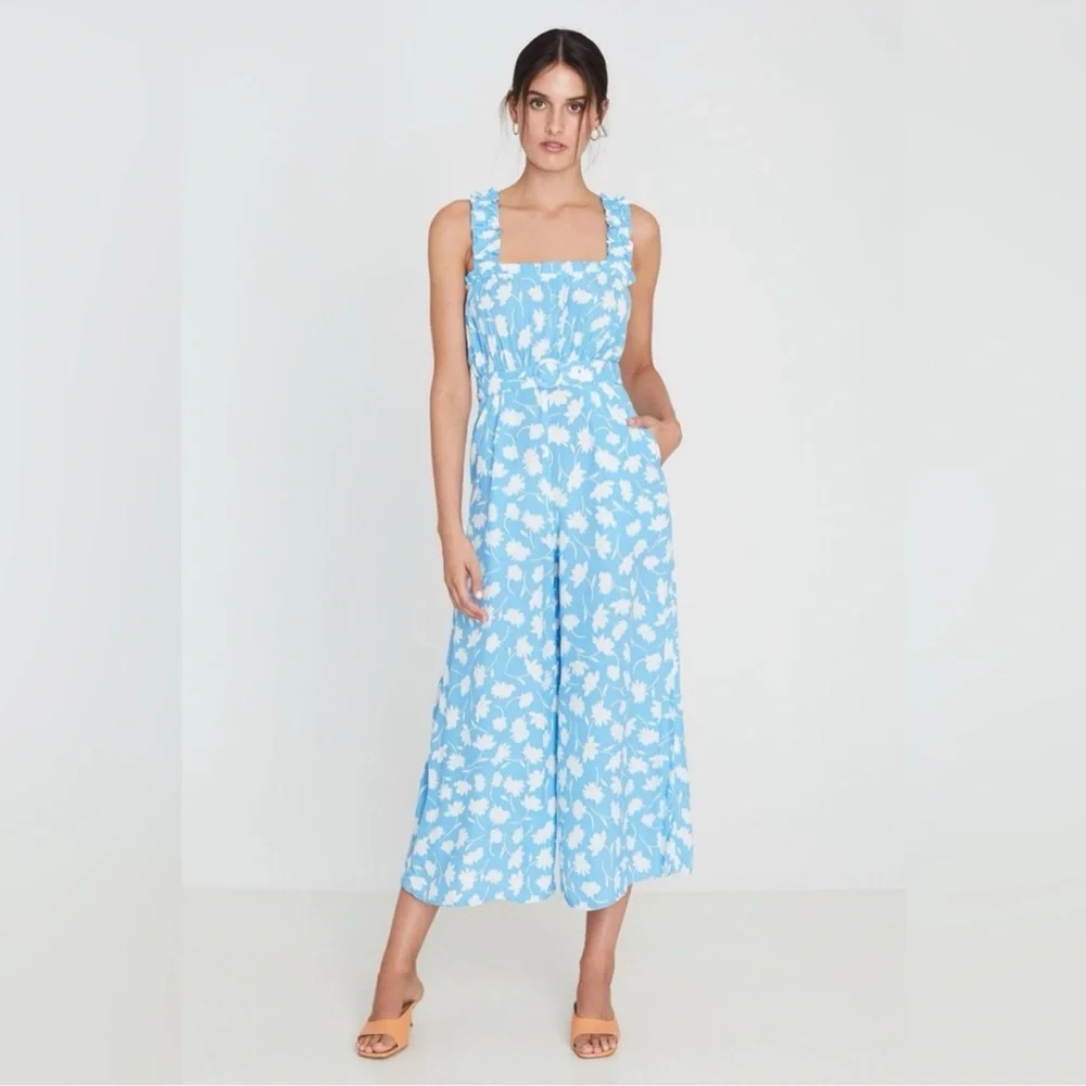 FAITHFULL THE BRAND Dolores Jumpsuit, Leyla Floral Print, XS - Picture 3 of 13